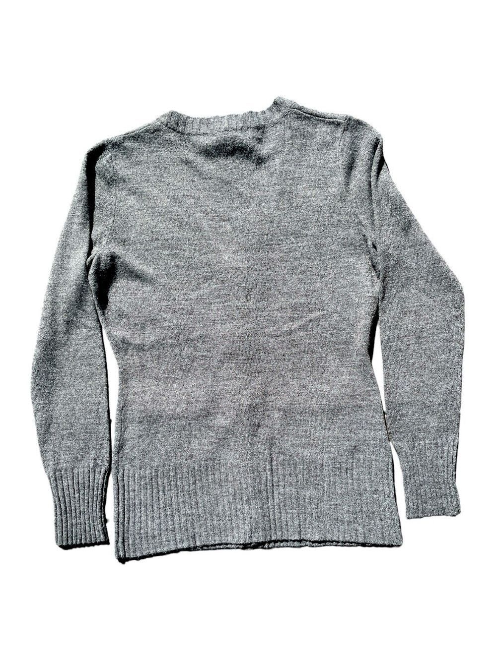 Bloomingdale’s Quotation Long Sleeve Button Front Sweater Size Medium - Picture 5 of 8
